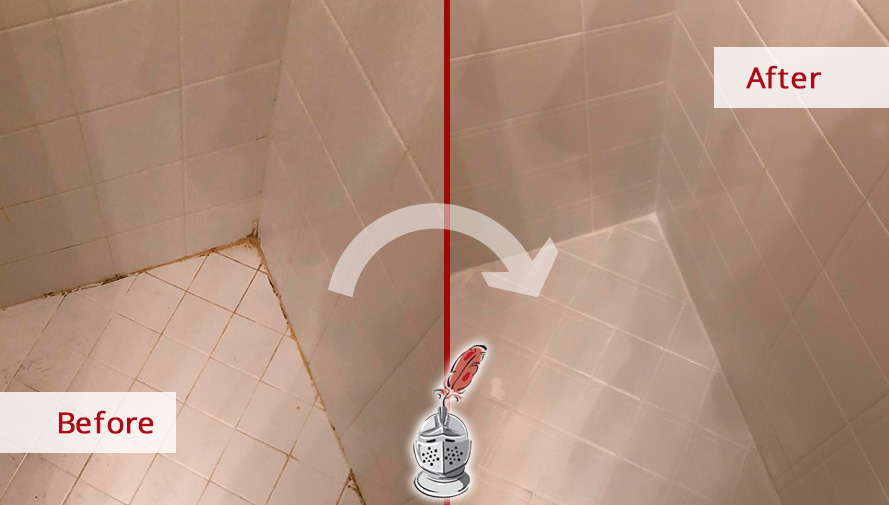 This Shower S Expansion Joints Are Now, How To Re Caulk Tile Shower Floor Problems