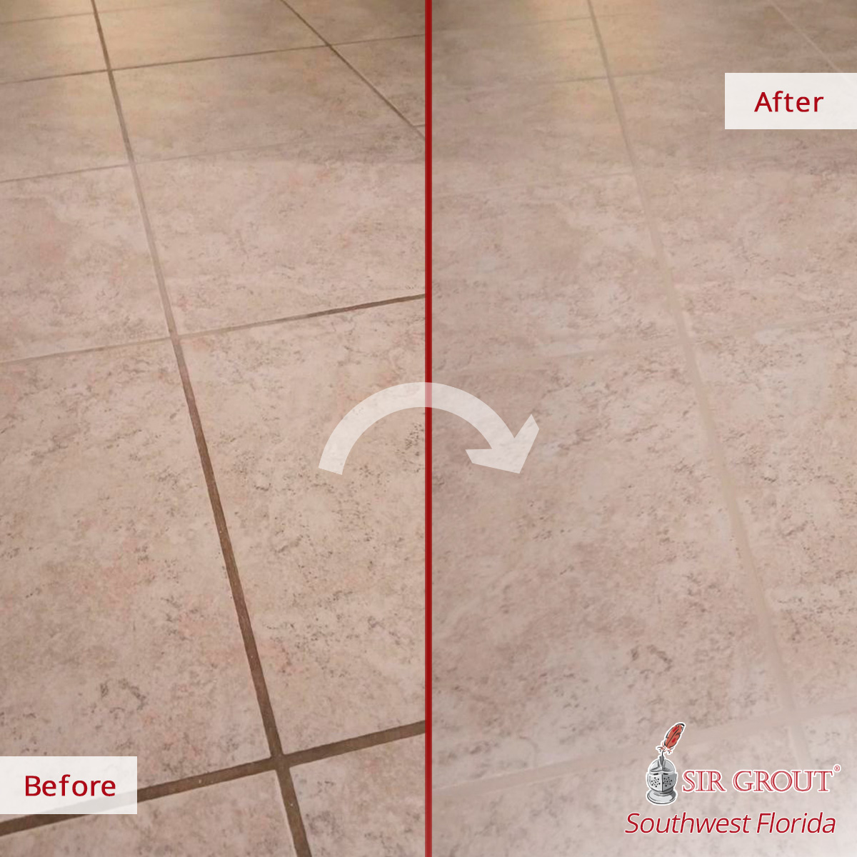 Our Fort Myers Grout Cleaning Pros Revamped This Floor with the Best