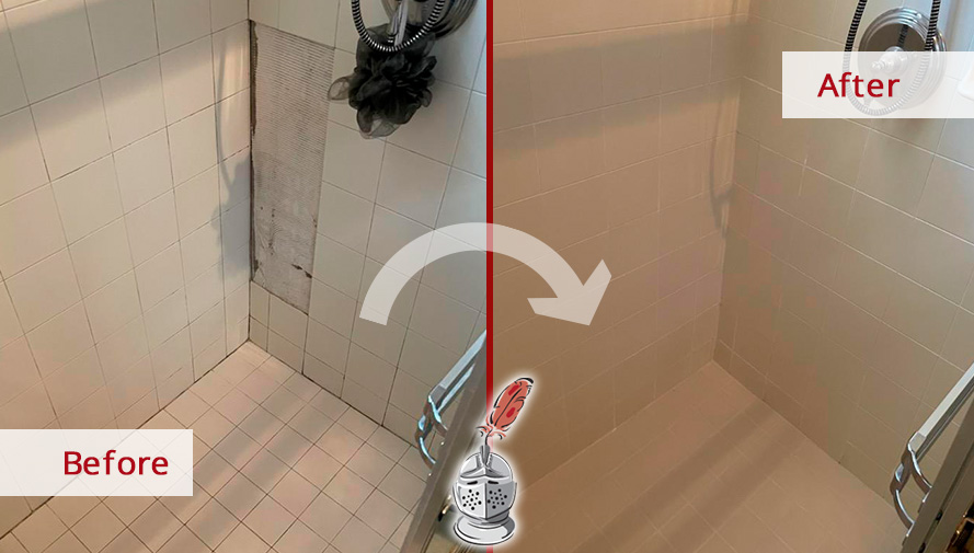 Image of a Shower After our Caulking Services in Bonita Springs