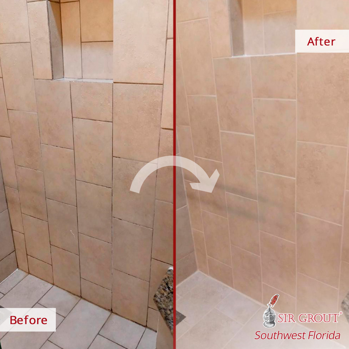 Thanks to the Best Grout Cleaning in Fort Myers FL This RunDown Shower
