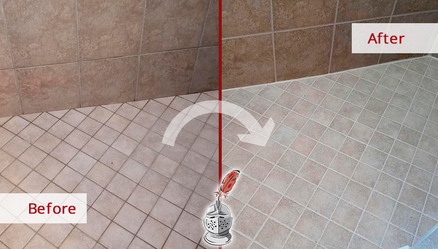 Cape Coral Grout Cleaning Specialists Thoroughly Revive This Ceramic Tile  Shower in No Time