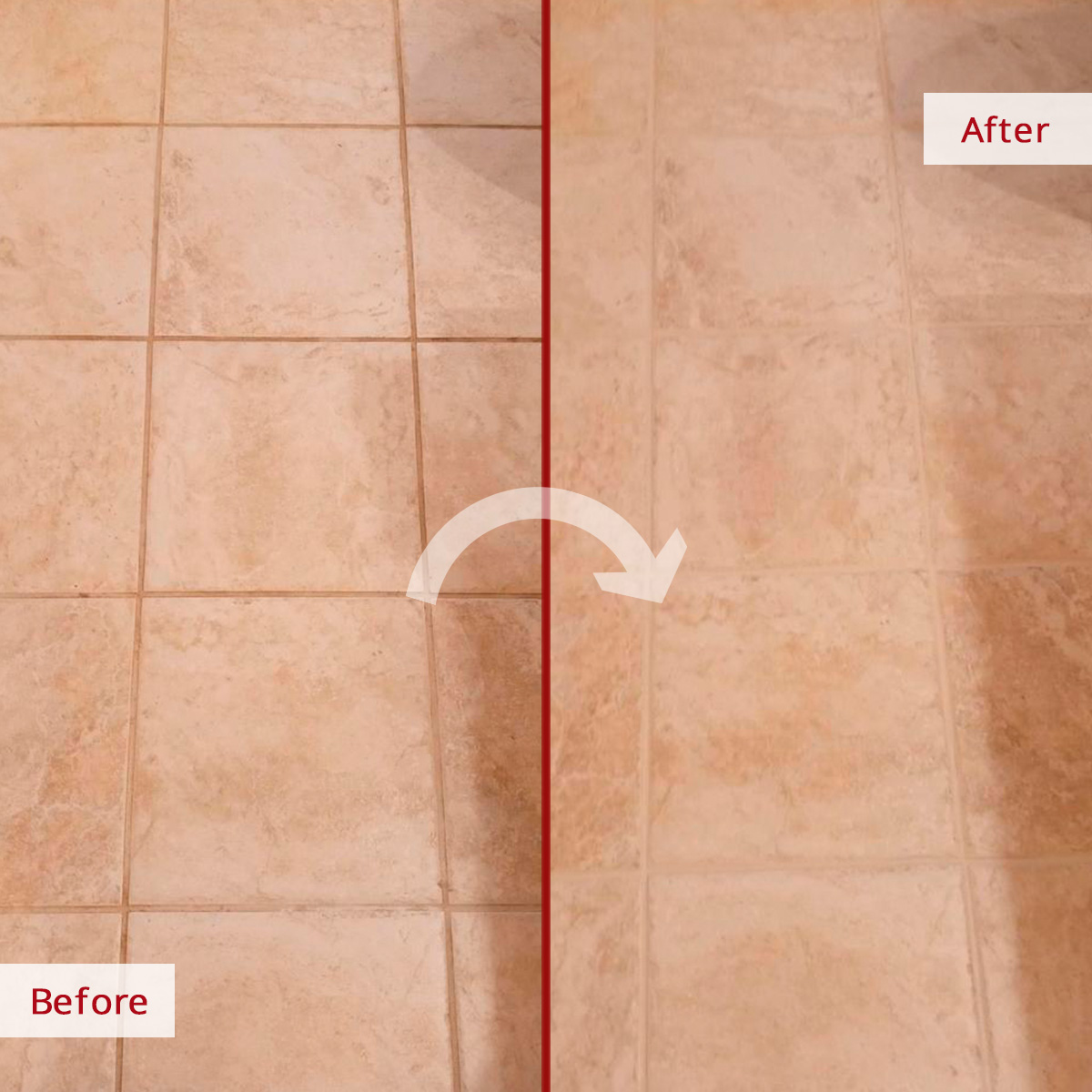 A Grout Recoloring Was the Answer to Improve This Bathroom Floor in