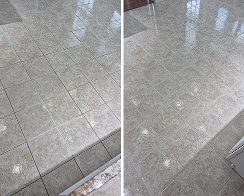 Floor Restored by Our Tile and Grout Cleaners in Punta Gorda, FL