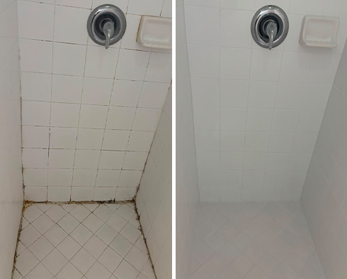 Shower Restored by Our Tile and Grout Cleaners in Fort Myers, FL 