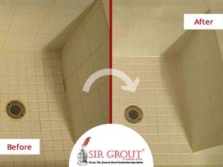 This Dull Naples Shower Recovers Its Shine with a Tile Cleaning Service
