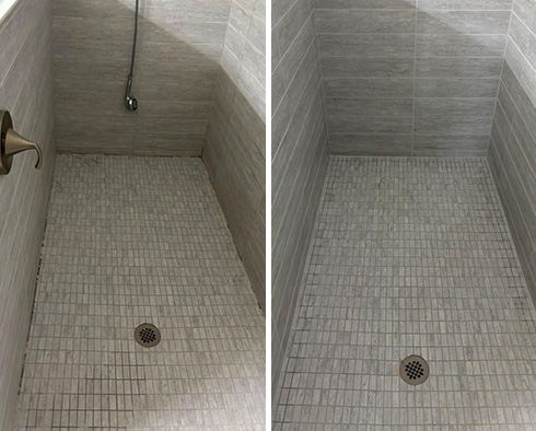 Shower Restored by Our Tile and Grout Cleaners in Estero, FL