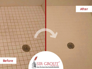 This Homeowner in Fort Myers, Florida Said Farewell to Her Stained Shower, Thanks to a Grout Sealing