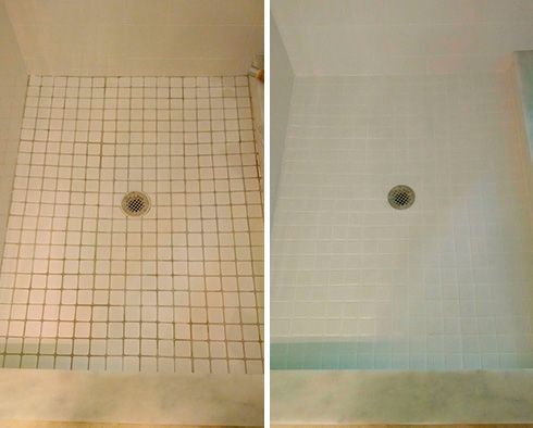 Learn How This Bathroom Was Saved from Grime After a Grout Cleaning Job in Naples, Florida