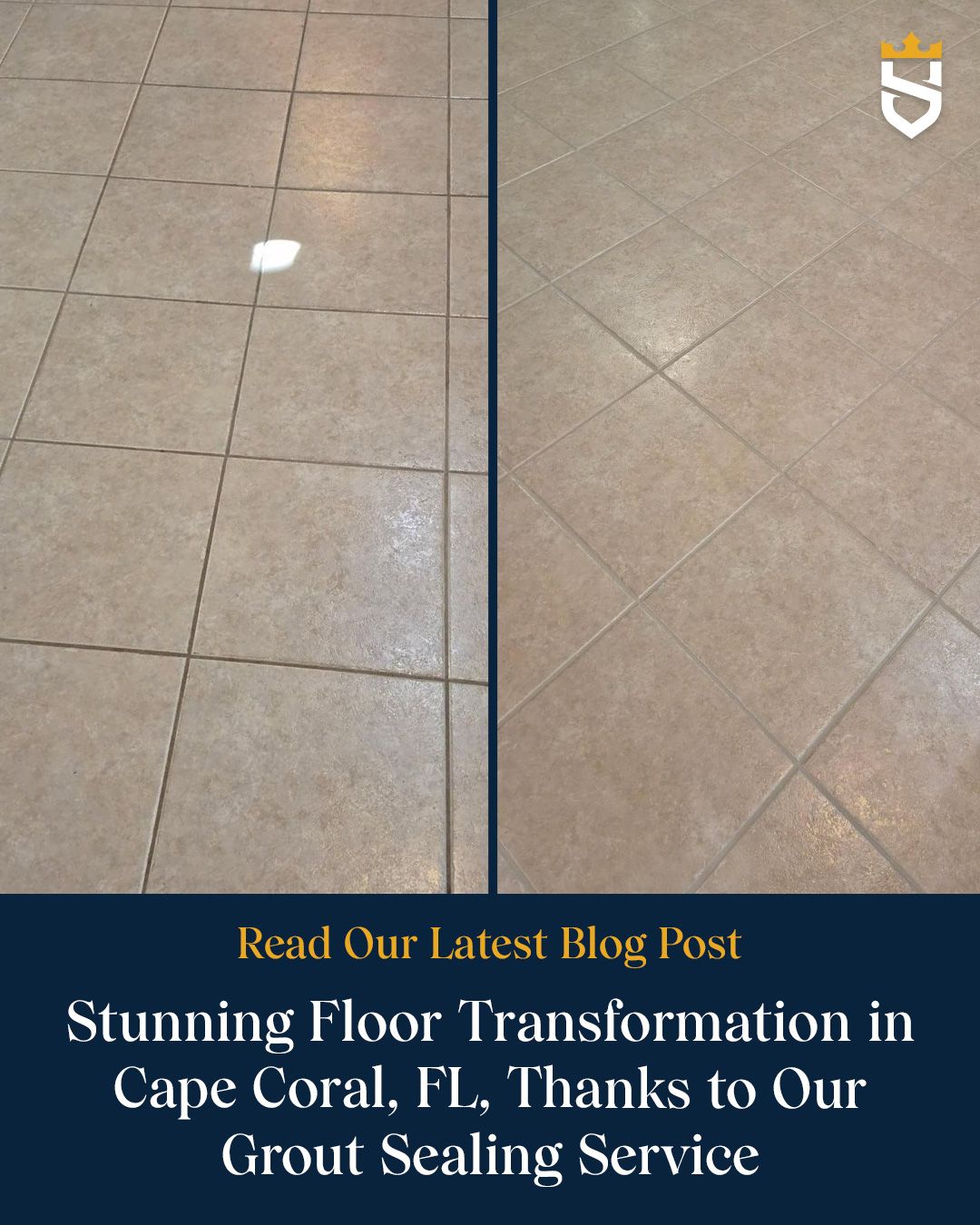 Stunning Floor Transformation in Cape Coral, FL, Thanks to Our Grout Sealing Service