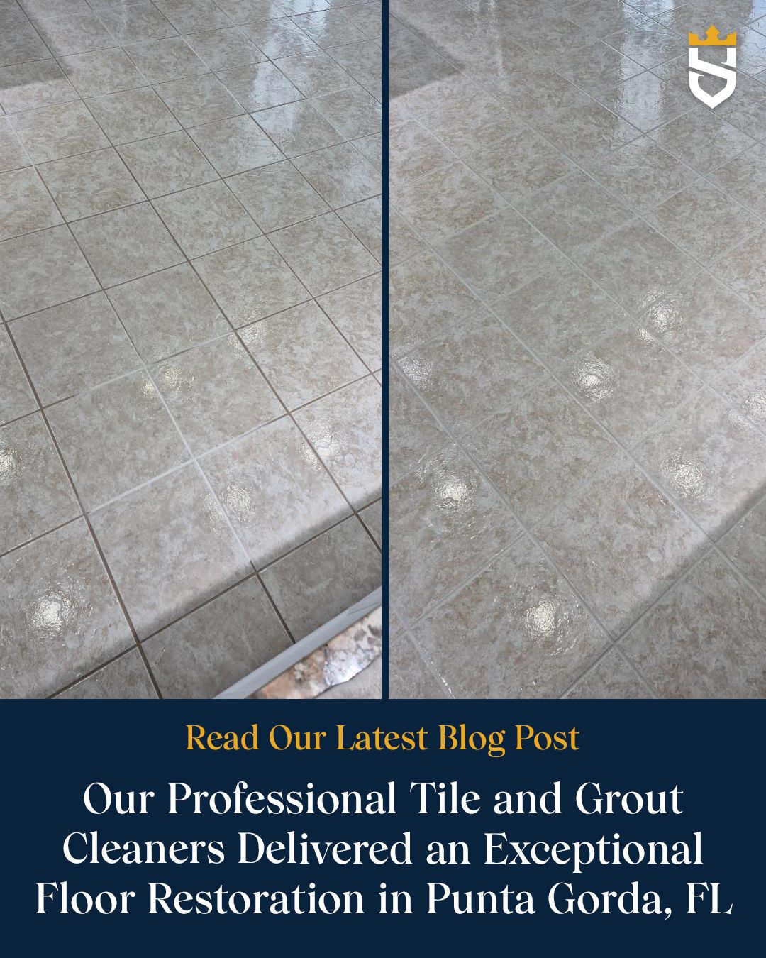 Our Professional Tile and Grout Cleaners Delivered an Exceptional Floor Restoration in Punta Gorda, FL