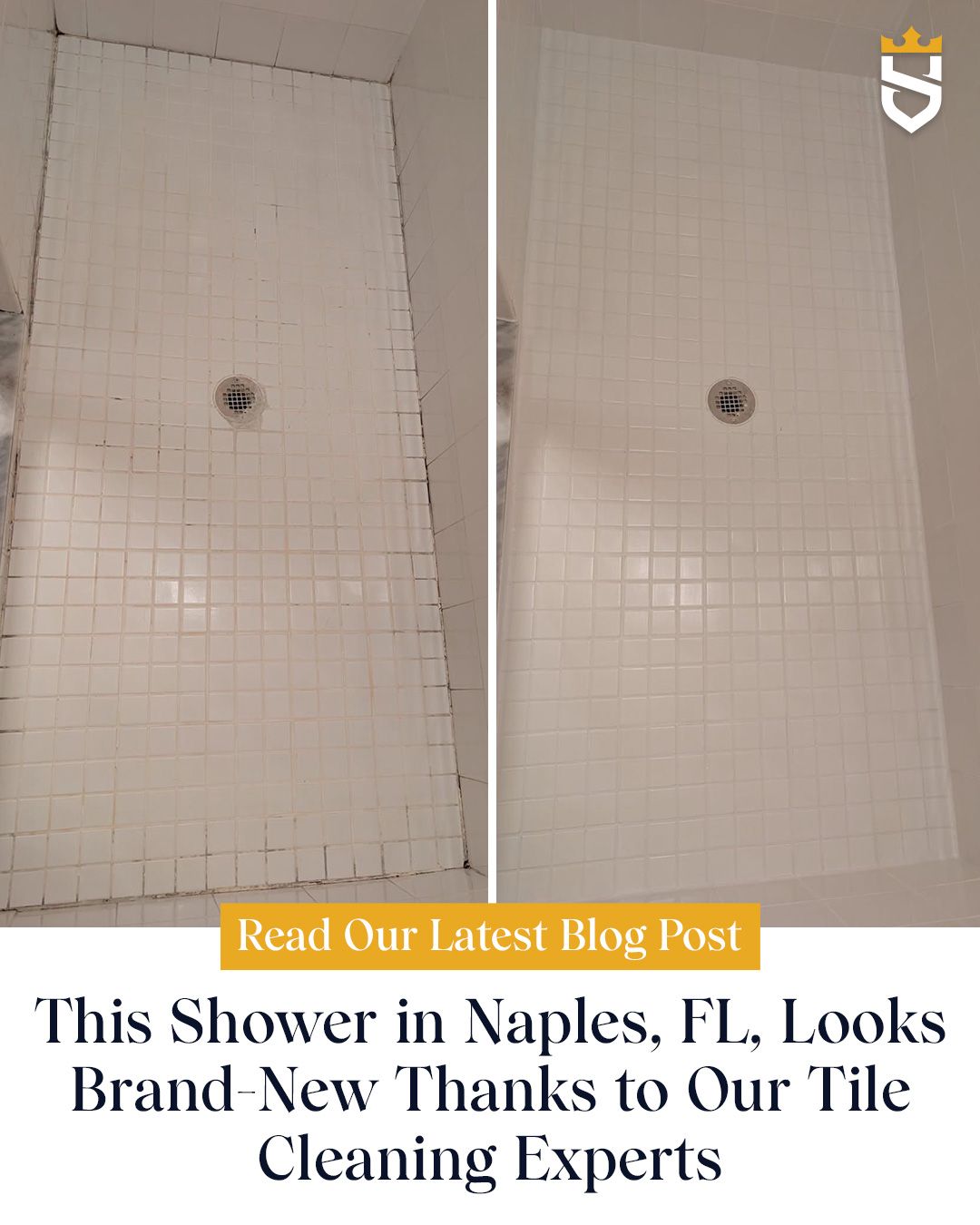 This Shower in Naples, FL, Looks Brand-New Thanks to Our Tile Cleaning Experts