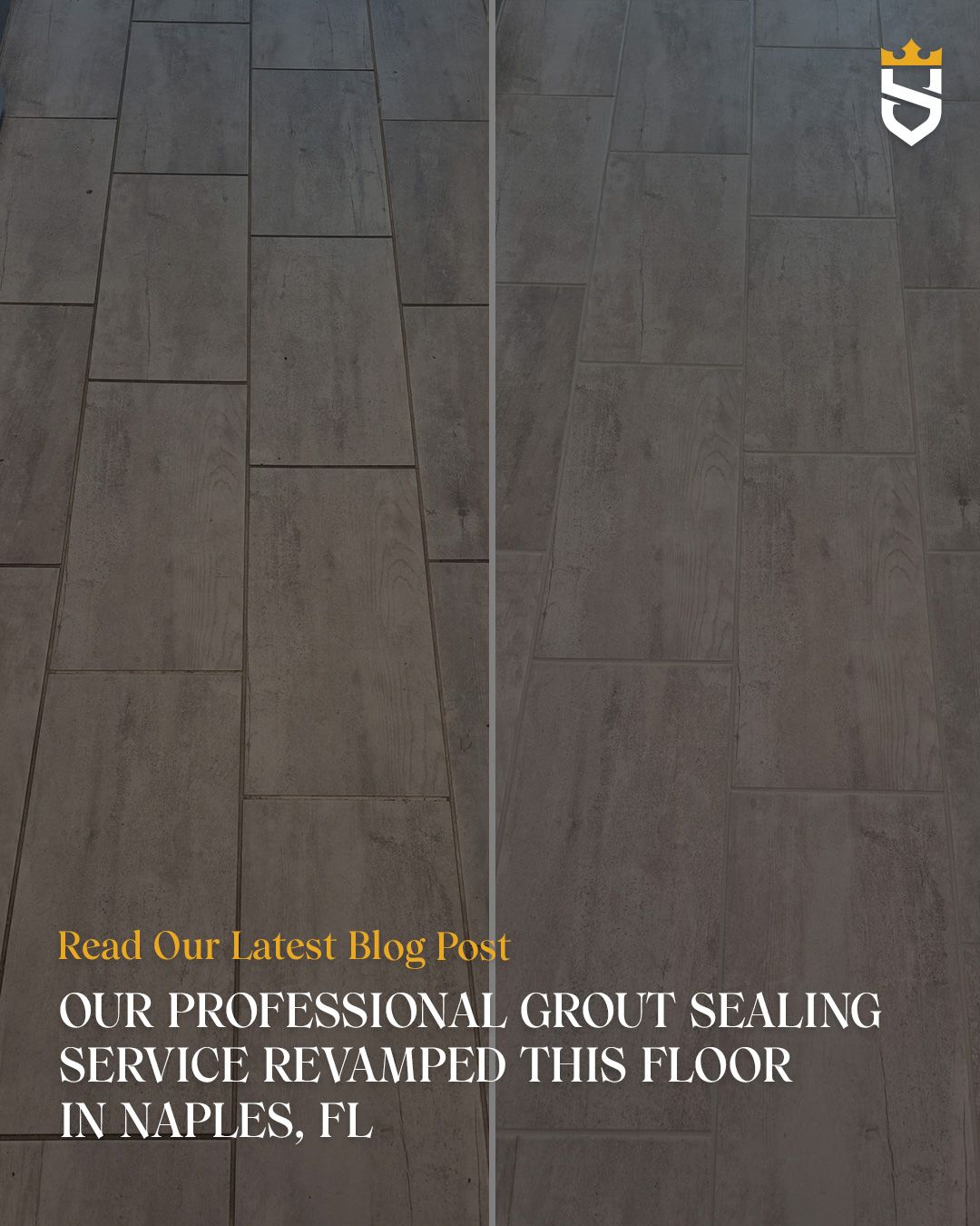 Our Professional Grout Sealing Service Revamped This Floor in Naples, FL