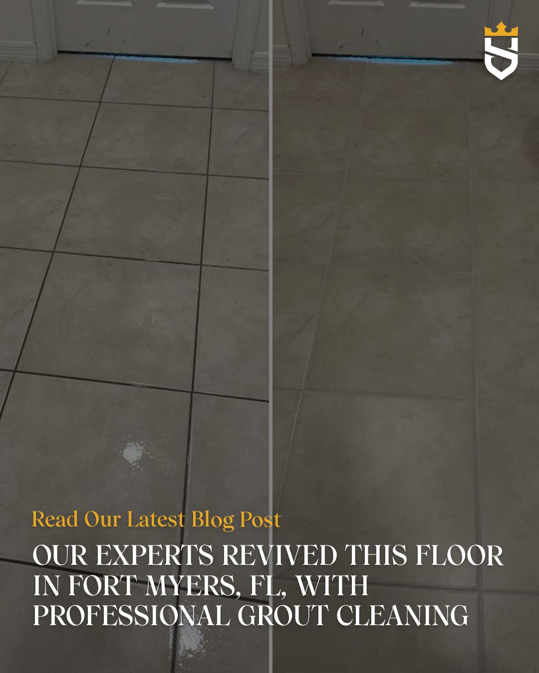 Our Experts Revived This Floor in Fort Myers, FL, With Professional Grout Cleaning